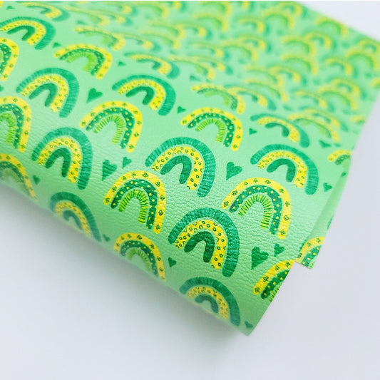 Green Green Rainbow Artisan Leatherette