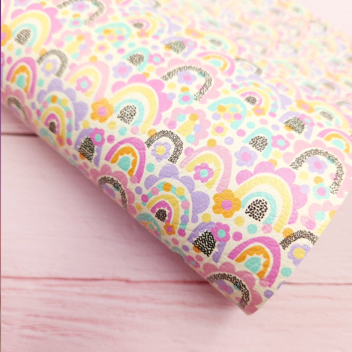 Funky Rainbows Artisan Leatherette