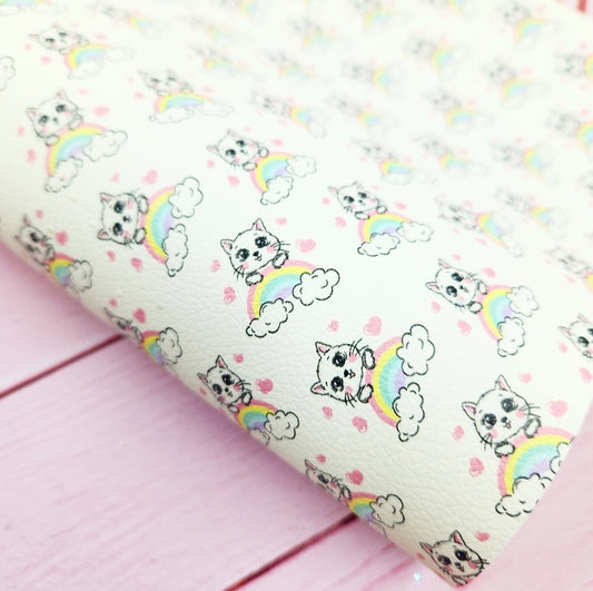 Kitty Rainbow Artisan Leatherette