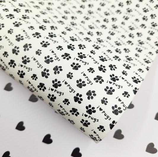 I Love Pugs Artisan Leatherette