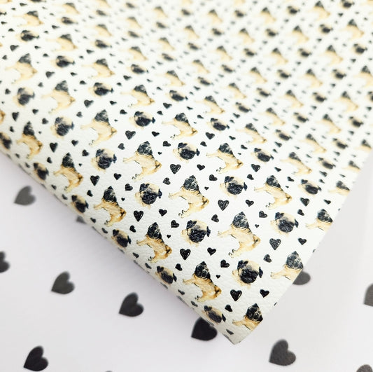 Pugs & Hearts Artisan Leatherette
