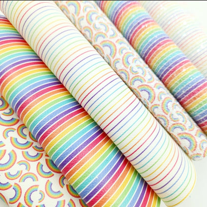 More Rainbows - Stripes Artisan Leatherette