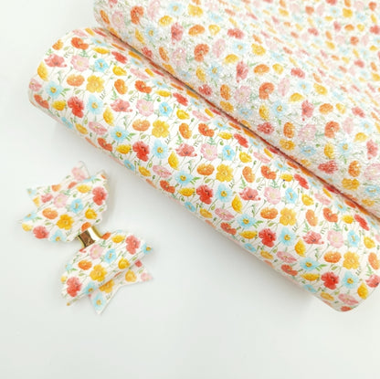 Citrus Wild Flower Artisan Leatherette