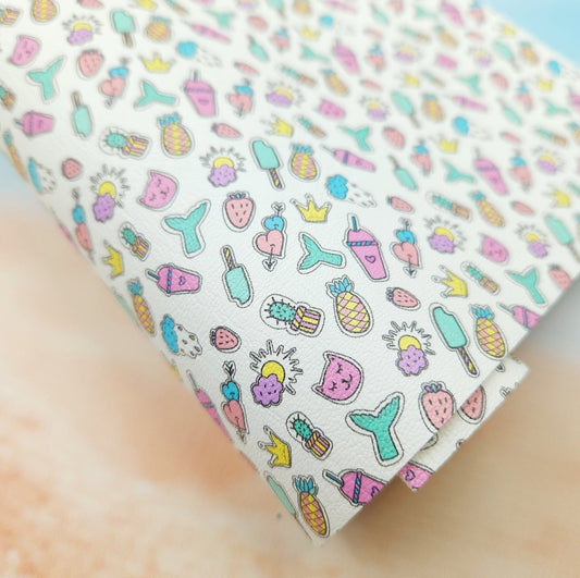 Summer Stickers Artisan Leatherette