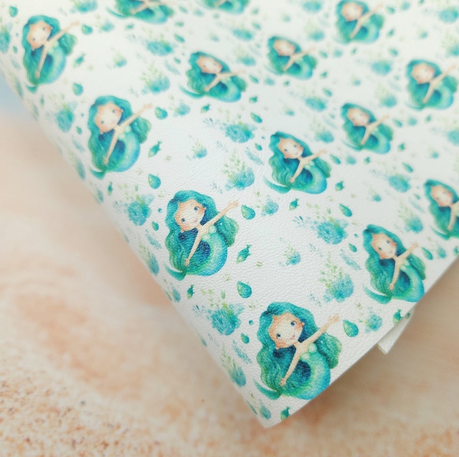Teal Mermaid Artisan Leatherette