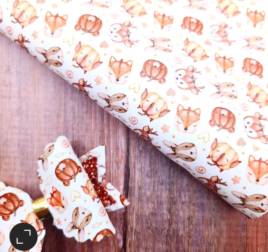 Pumpkin Patch Animals Artisan Leatherette