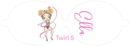 Personalised Gymnastics | Printed Leatherette Bow Loops