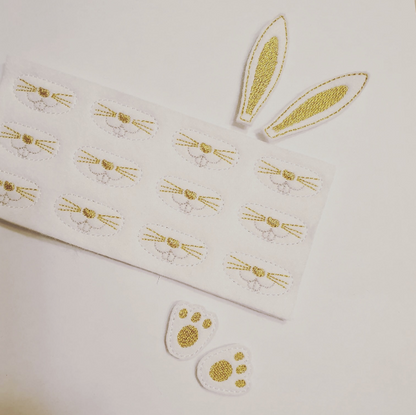 Bunny Features Felties - Strips of 4