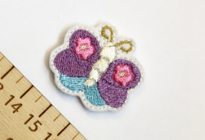 Butterfly feltie 3 sizes - Digital Embroidery File