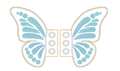 Butterfly Shoe Wings - Digital Embroidery File