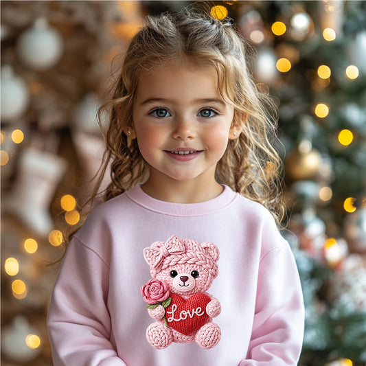 Crochet Love Bear | Iron on HTV Decals