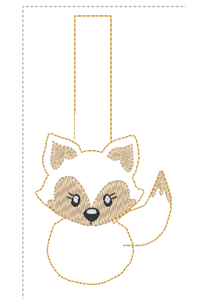 Fox Fur Baby Keyring | Digital Embroidery File