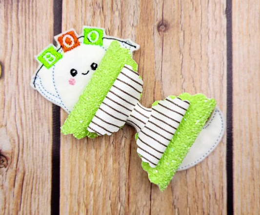 Ghost Hair Bow Tails | Digital Embroidery File