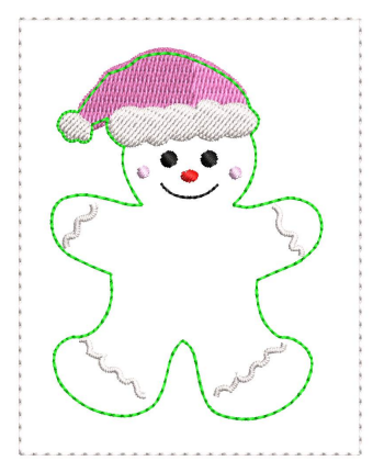 Gingerbread Fur Baby | Digital Embroidery File