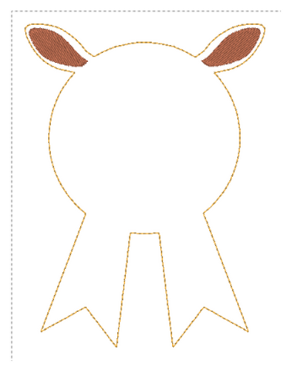 Horse Birthday Badge | Digital Embroidery File