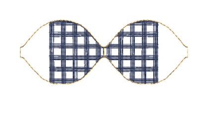 Gingham Bow Loops | Digital Embroidery File