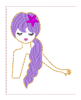 Mermaid Peekabum  | Digital Embroidery File