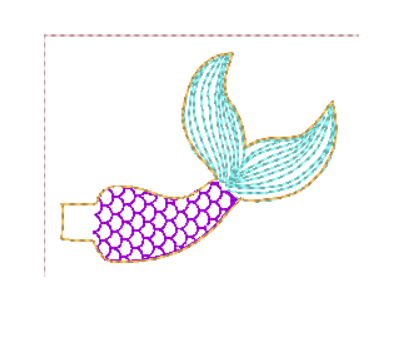Mermaid Peekabum  | Digital Embroidery File