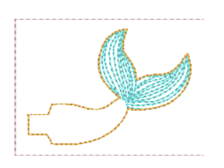 Mermaid Peekabum  | Digital Embroidery File