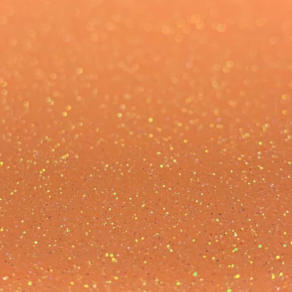 Neon Orange Glitter HTV