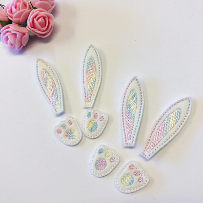 Bunny Features Felties - Strips of 4