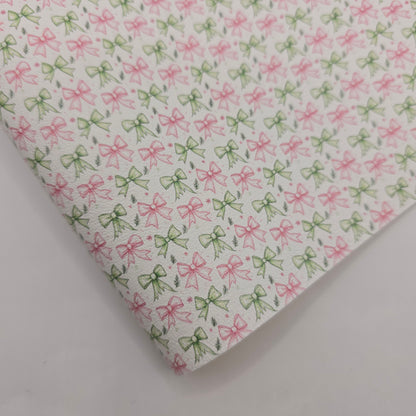 Pink Xmas Toile Collection Artisan Leatherette