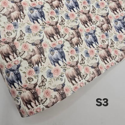 Highland Cow Collection Artisan Leatherette