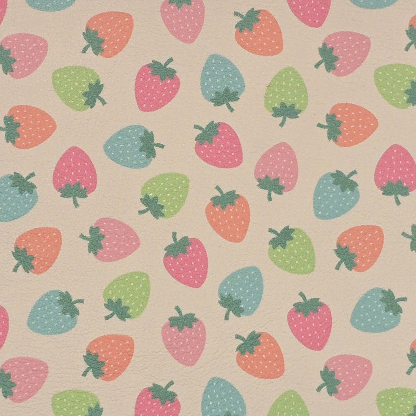 Colourful Strawberries Artisan Leatherette