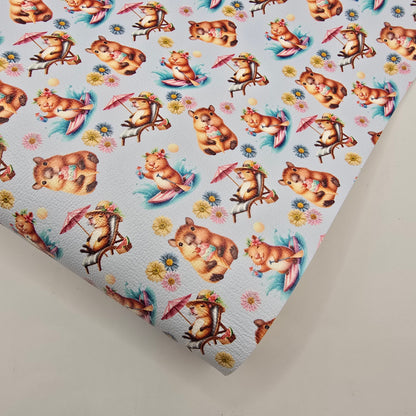 Summer Days Capybara Artisan Leatherette