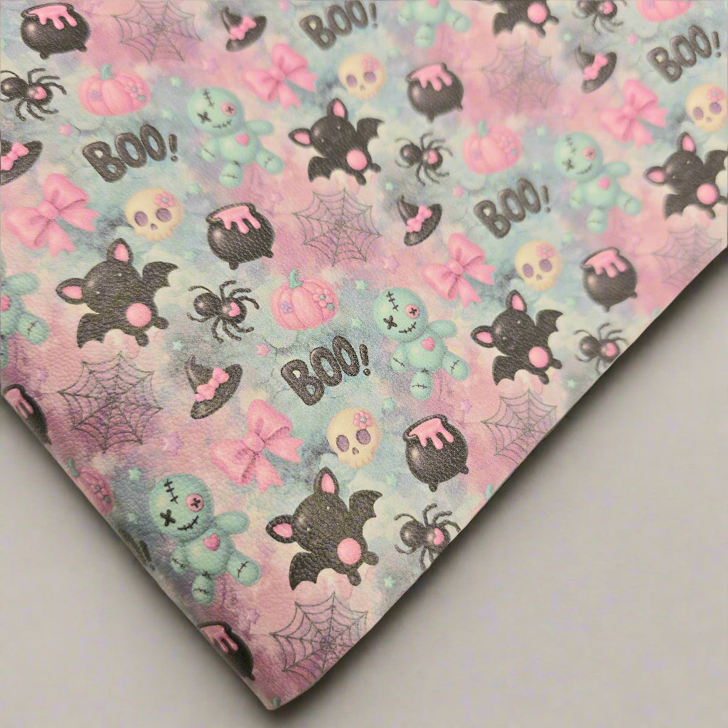 Mint & Pink Boo Artisan Leatherette