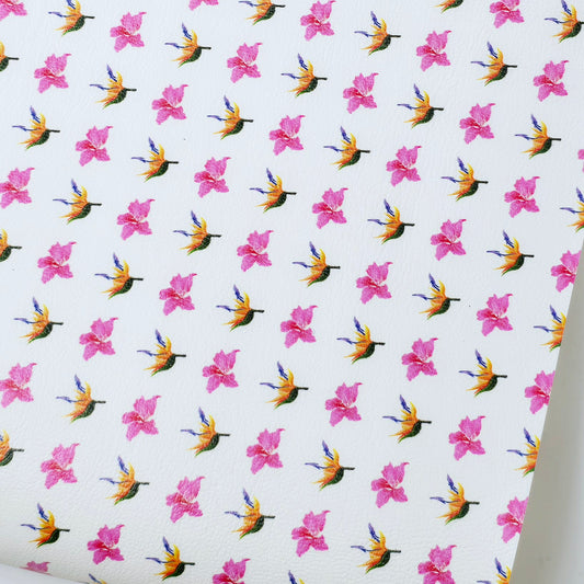 Hawaiian Jungle Floral Artisan Leatherette