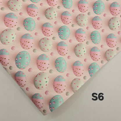Pastel Easter Eggs Collection Artisan Leatherette