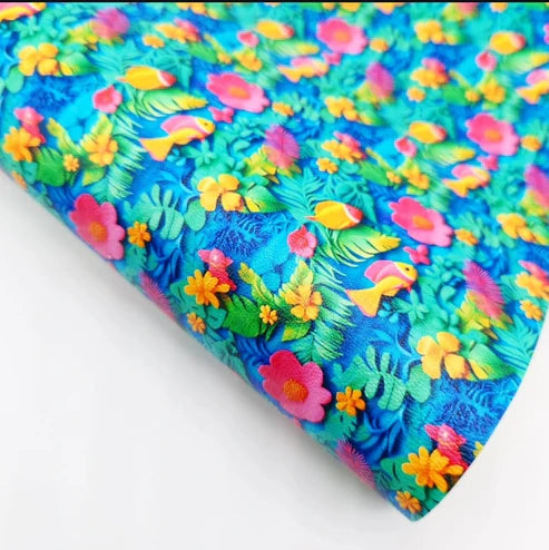 3D Tropical Fish Artisan Leatherette ** SECONDS**