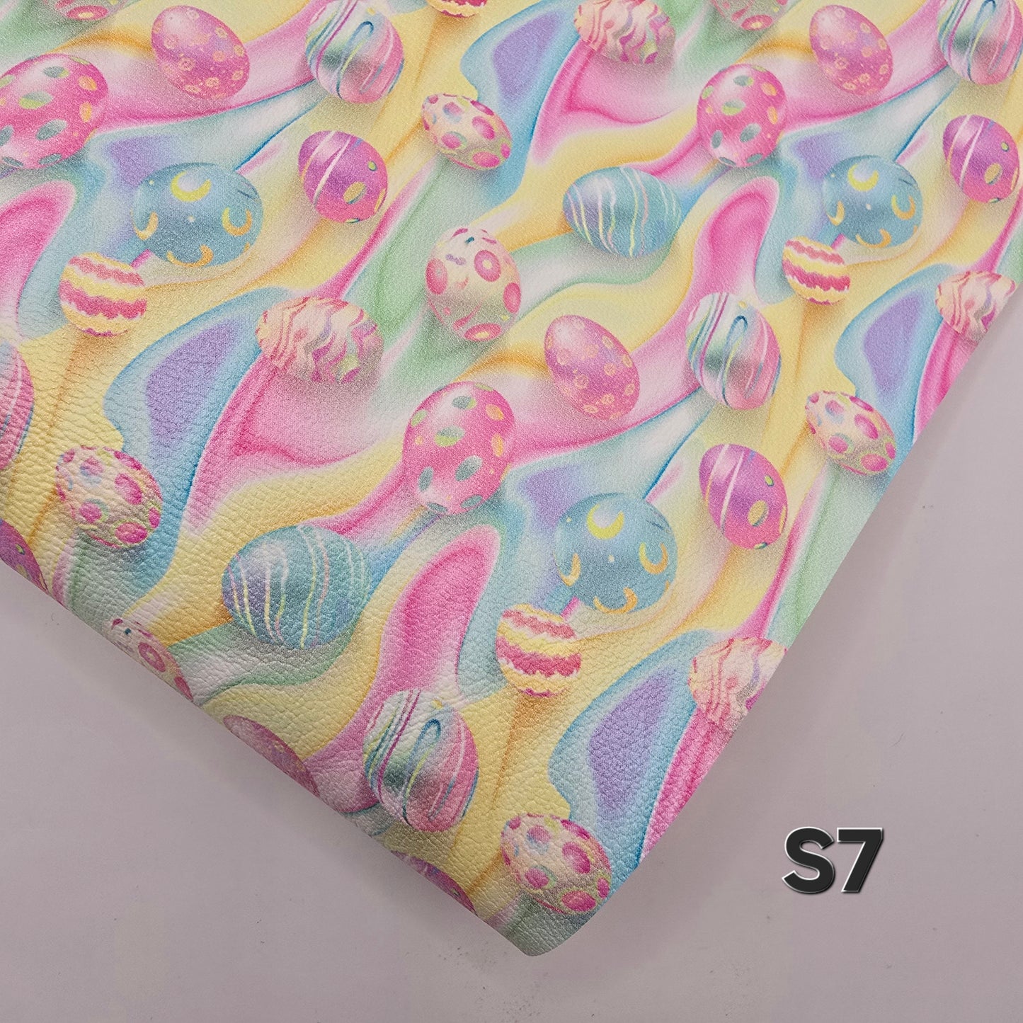 Pastel Easter Eggs Collection Artisan Leatherette