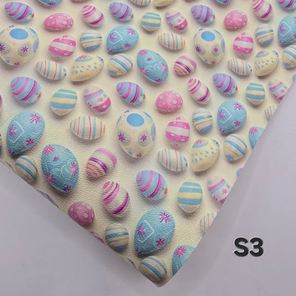 Pastel Easter Eggs Collection Artisan Leatherette