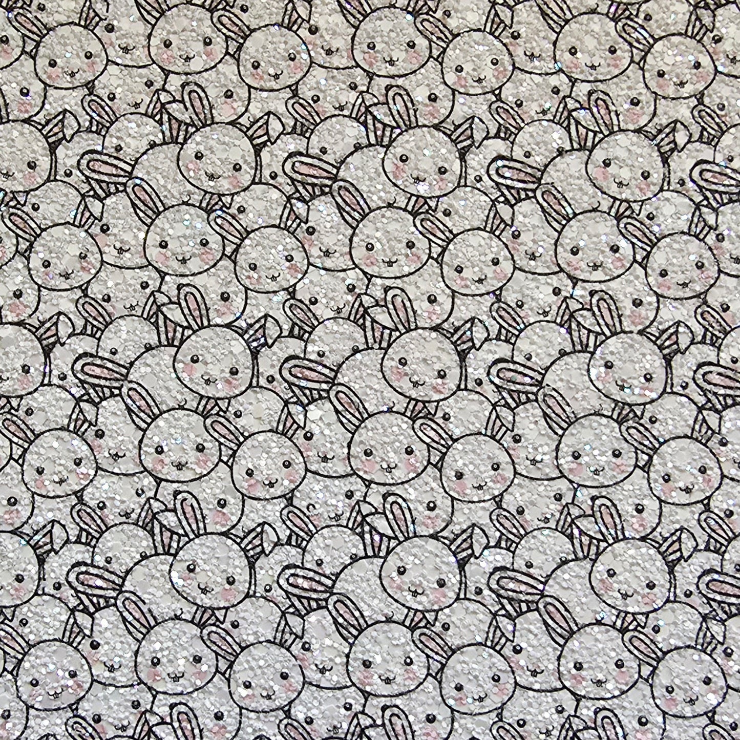 Bunny Invasion Printed Chunky Glitter