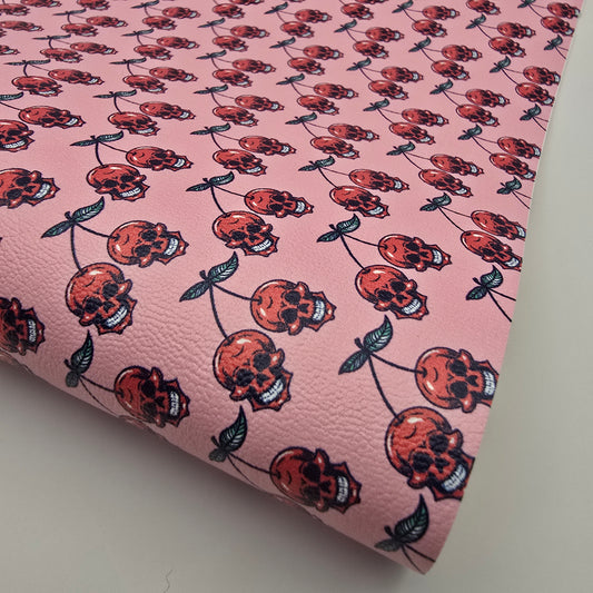 Cherry Skulls Artisan Leatherette