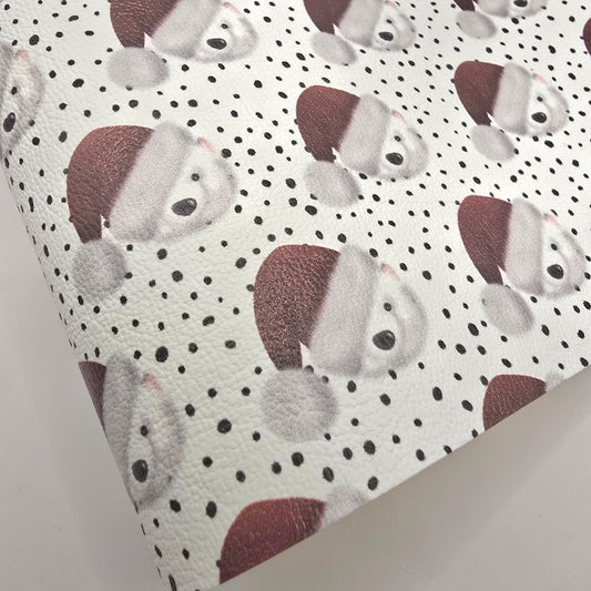 Polka Dot Polar Bear Artisan Leatherette