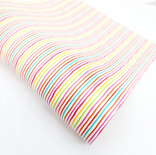 Ice Cream Stripe Artisan Leatherette