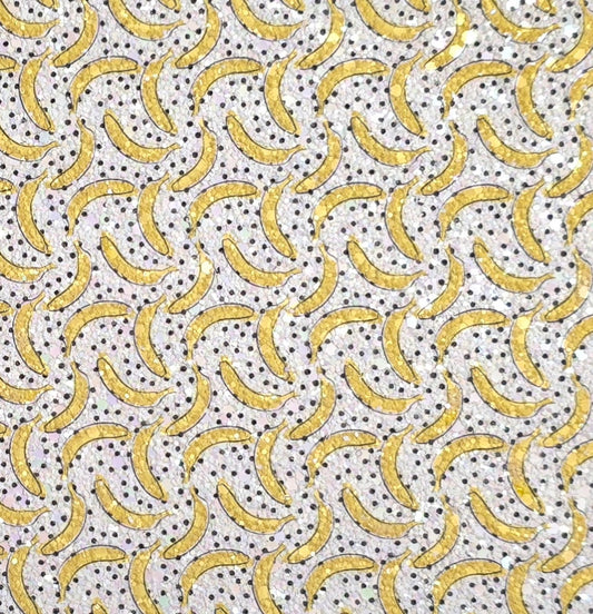 Bananas Printed Chunky Glitter