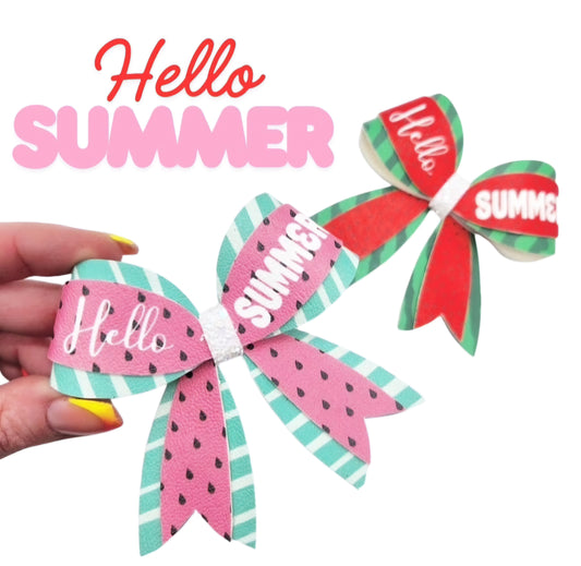 Hello Summer | Sailor Printed Bow Loop