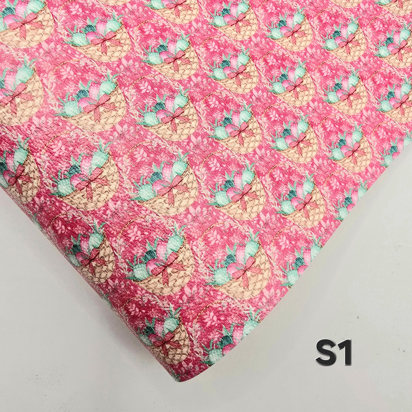 Watercolour Pink & Mint Easter Collection Artisan Leatherette