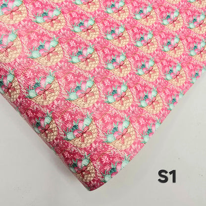 Watercolour Pink & Mint Easter Collection Artisan Leatherette