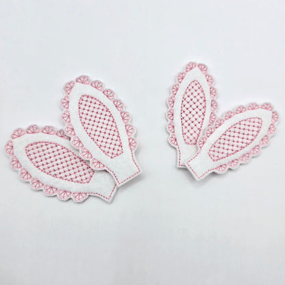 Scalloped Bunny Ears - Strips of 3