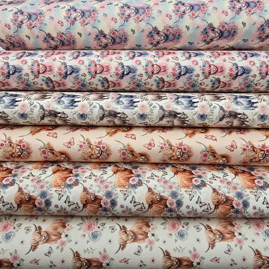 Highland Cow Collection Artisan Leatherette