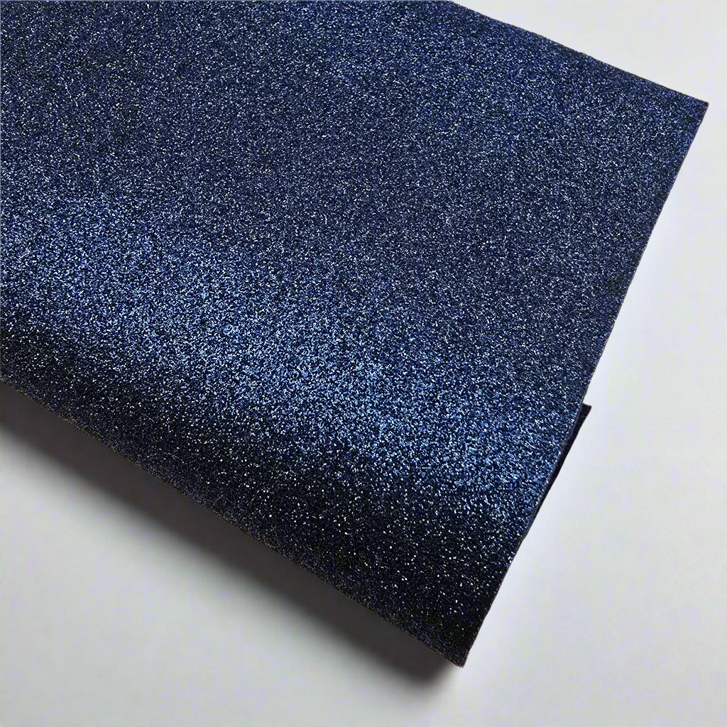 Navy Glitter Felt