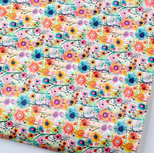 Paint by Flowers Style 1 Artisan Leatherette