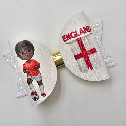 Football Girl Bow Loops Style 1