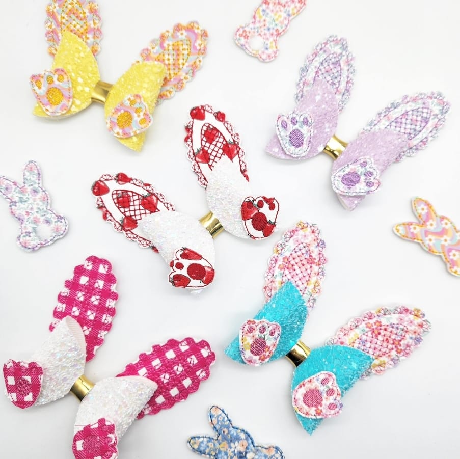 Scalloped Bunny Ears and Paws