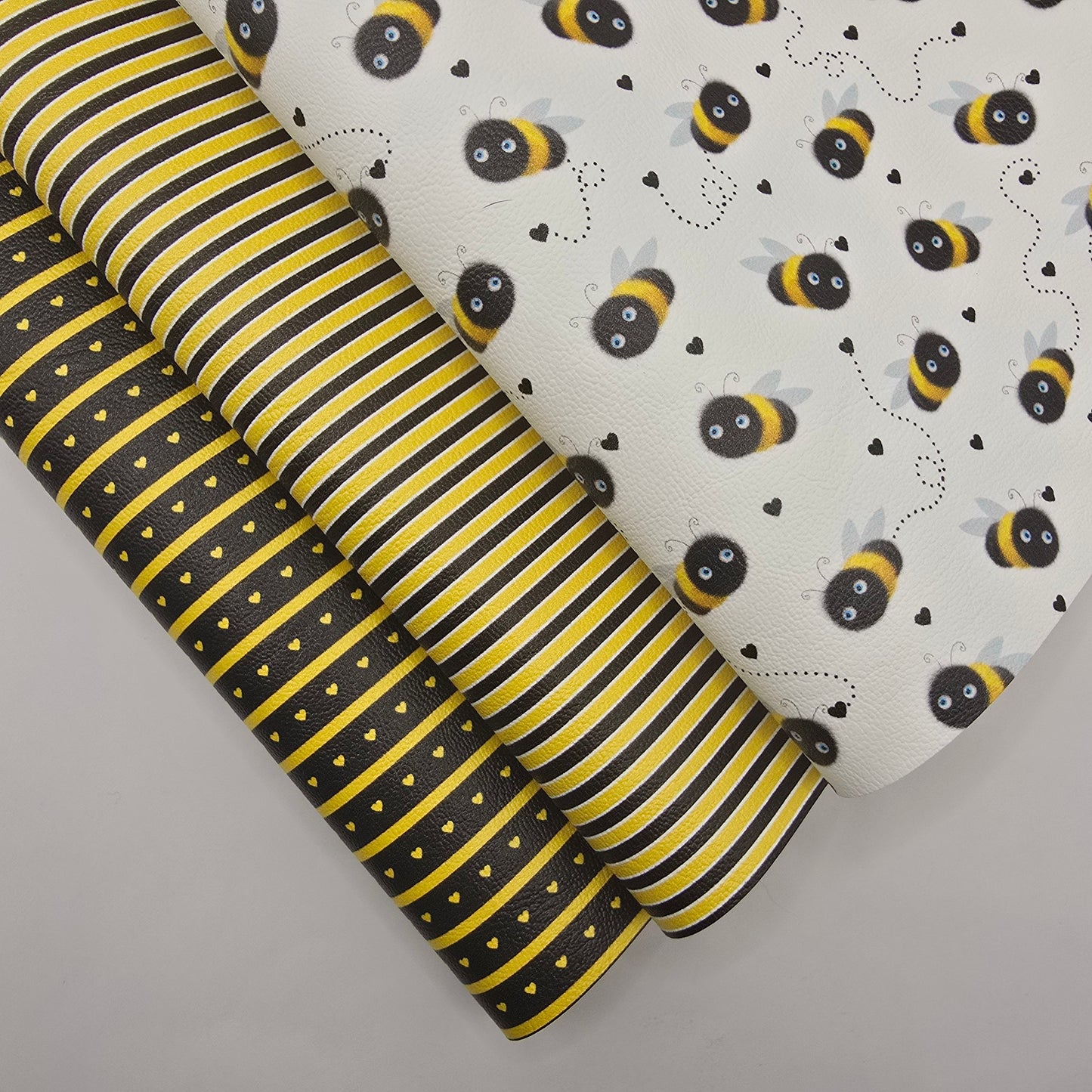 Fluffy Bee Collection Artisan Leatherette